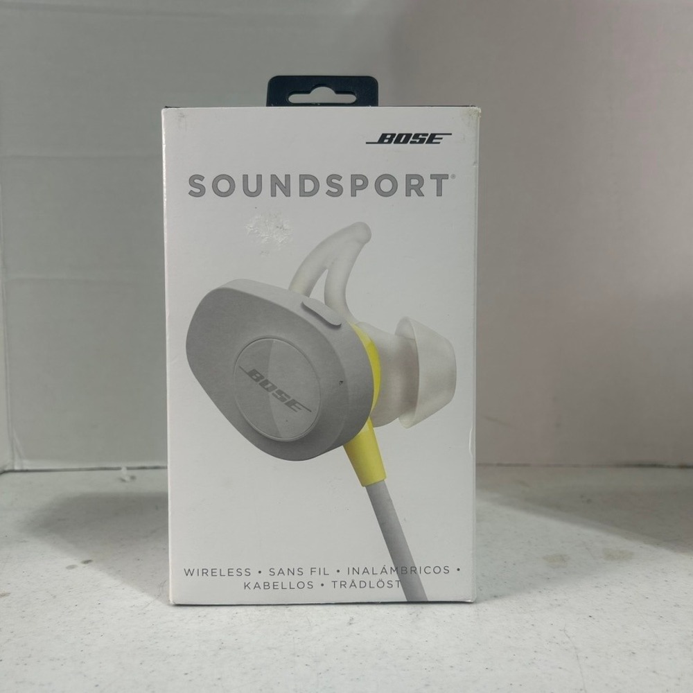 Bose SoundSport Wireless Bluetooth Headphones Citron Yellow Gray 761529-0030